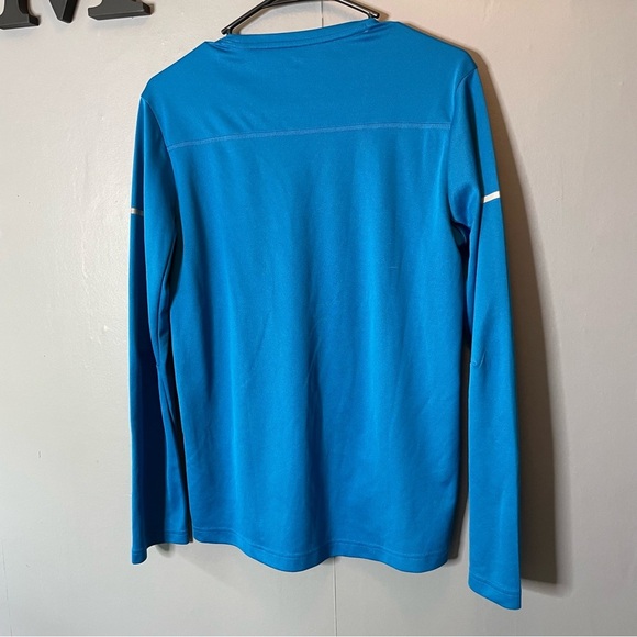 Adidas Men’s Teal Blue Long Sleeve climalite base layer Shirt size small - Picture 6 of 9